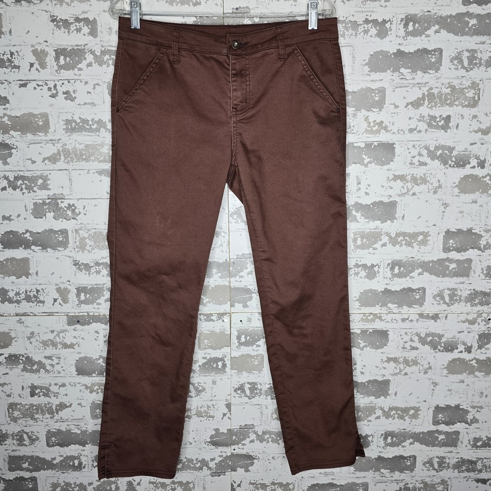 Prana Pants Womens 6R Kayla Crop Chino Cotton Stretch Outdoor‎ Hiking Trail